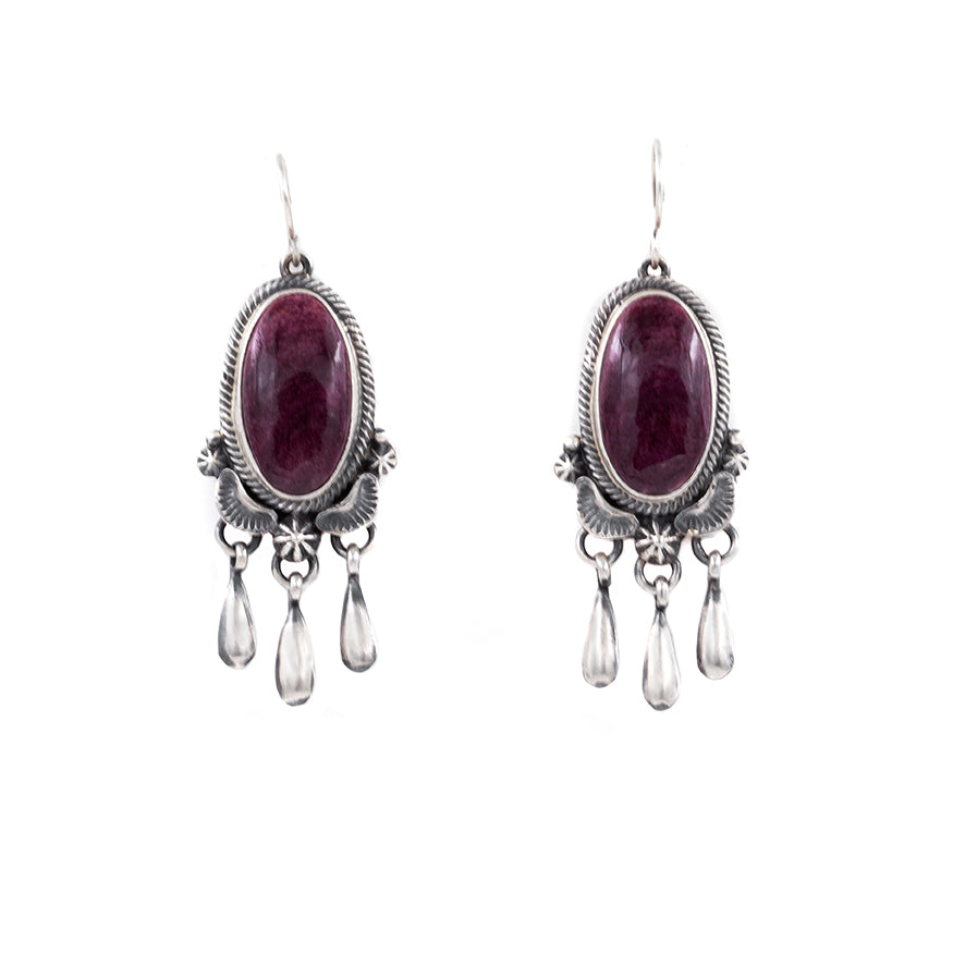 Purple spiny oyster deals earrings