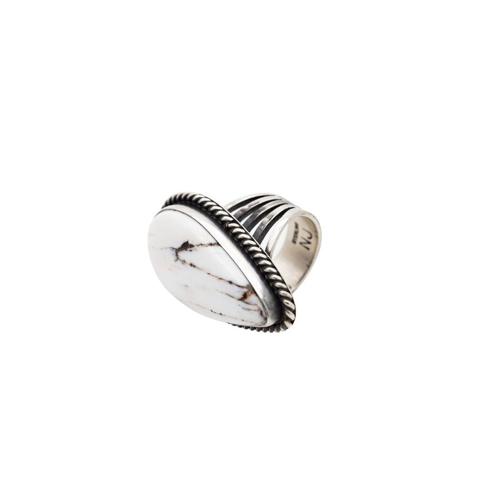 White Buffalo' Stainless Steel Ring